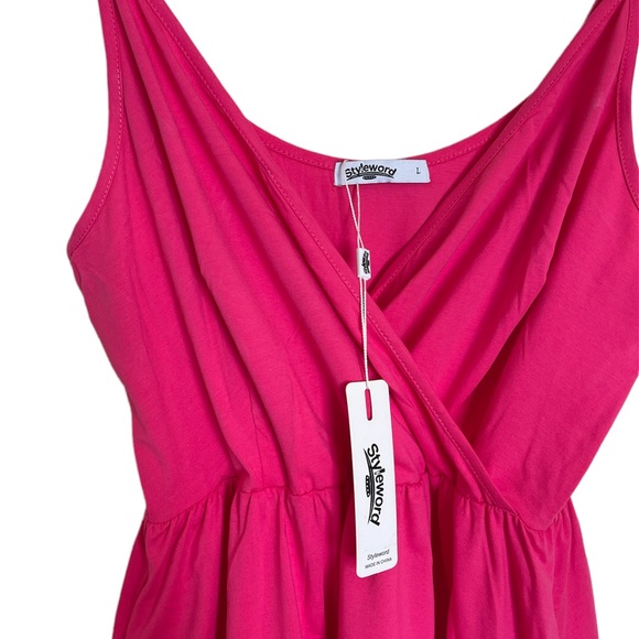 Styleworld V Neck Spaghetti Strap Dress - Picture 6 of 7